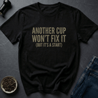 Coffee graphic Another Cup T-Shirt in Charcoal / S by Caffeine Dept