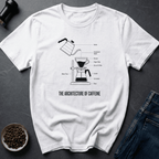 Coffee graphic Architecture Caffeine T-Shirt in Sport Grey / S by Caffeine Dept