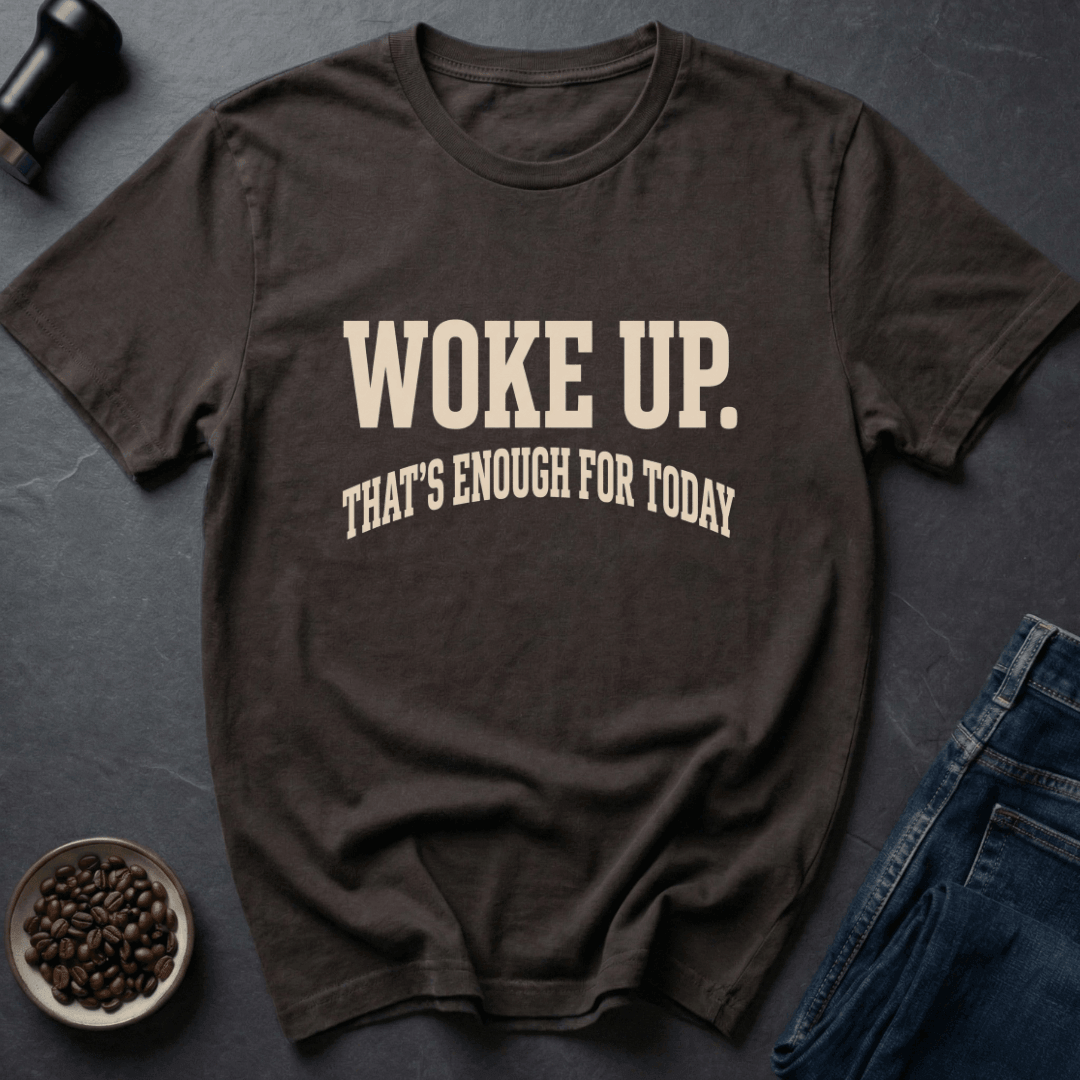 Coffee graphic Awake T-Shirt in Dark Chocolate / S by Caffeine Dept
