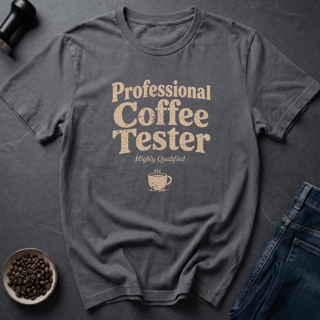 Coffee graphic Battery Coffee T-Shirt in Charcoal / S by Caffeine Dept