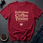 Coffee graphic Battery Coffee T-Shirt in Heather Red / S by Caffeine Dept