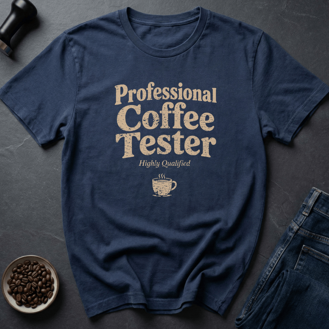 Coffee graphic Battery Coffee T-Shirt in Navy / S by Caffeine Dept