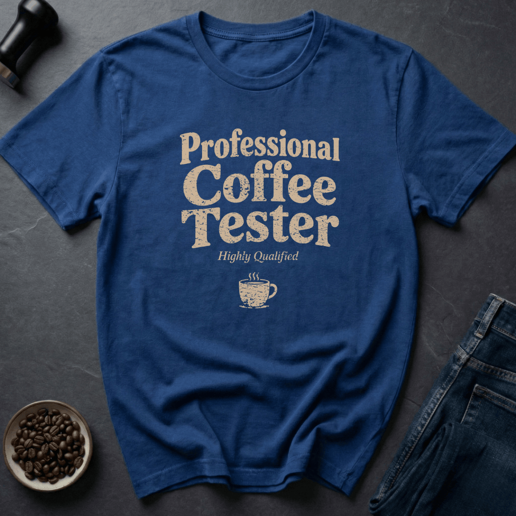 Coffee graphic Battery Coffee T-Shirt in Royal / S by Caffeine Dept