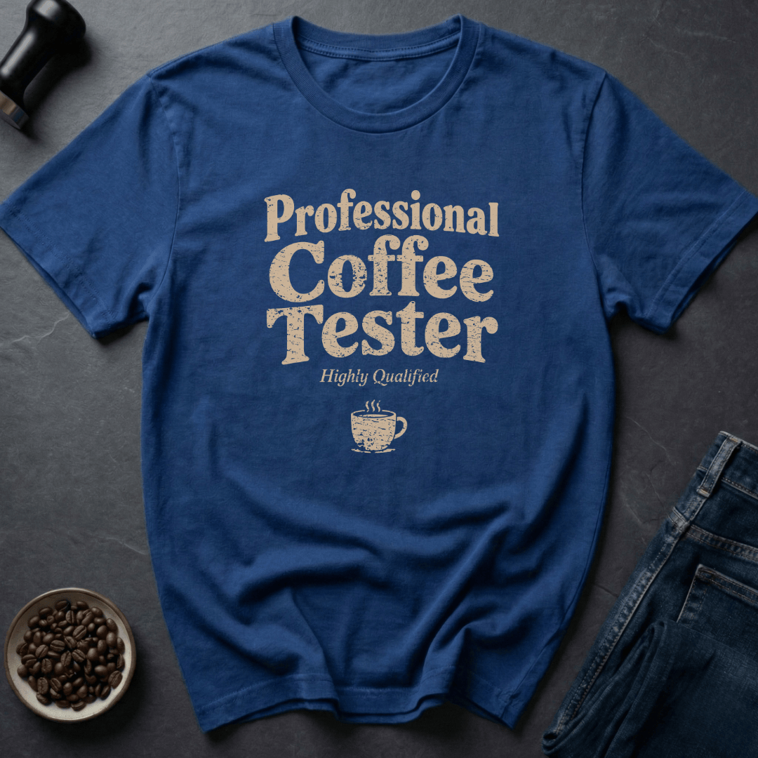 Coffee graphic Battery Coffee T-Shirt in Royal / S by Caffeine Dept