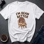 Coffee graphic Bean Better T-Shirt in White / S by Caffeine Dept