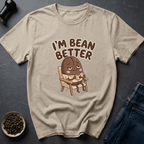 Coffee graphic Bean Better T-Shirt in White / S by Caffeine Dept