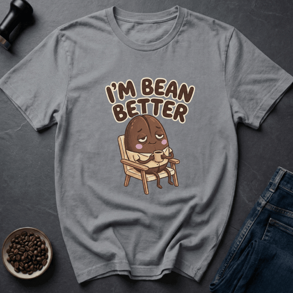 Coffee graphic Bean Better T-Shirt in White / S by Caffeine Dept