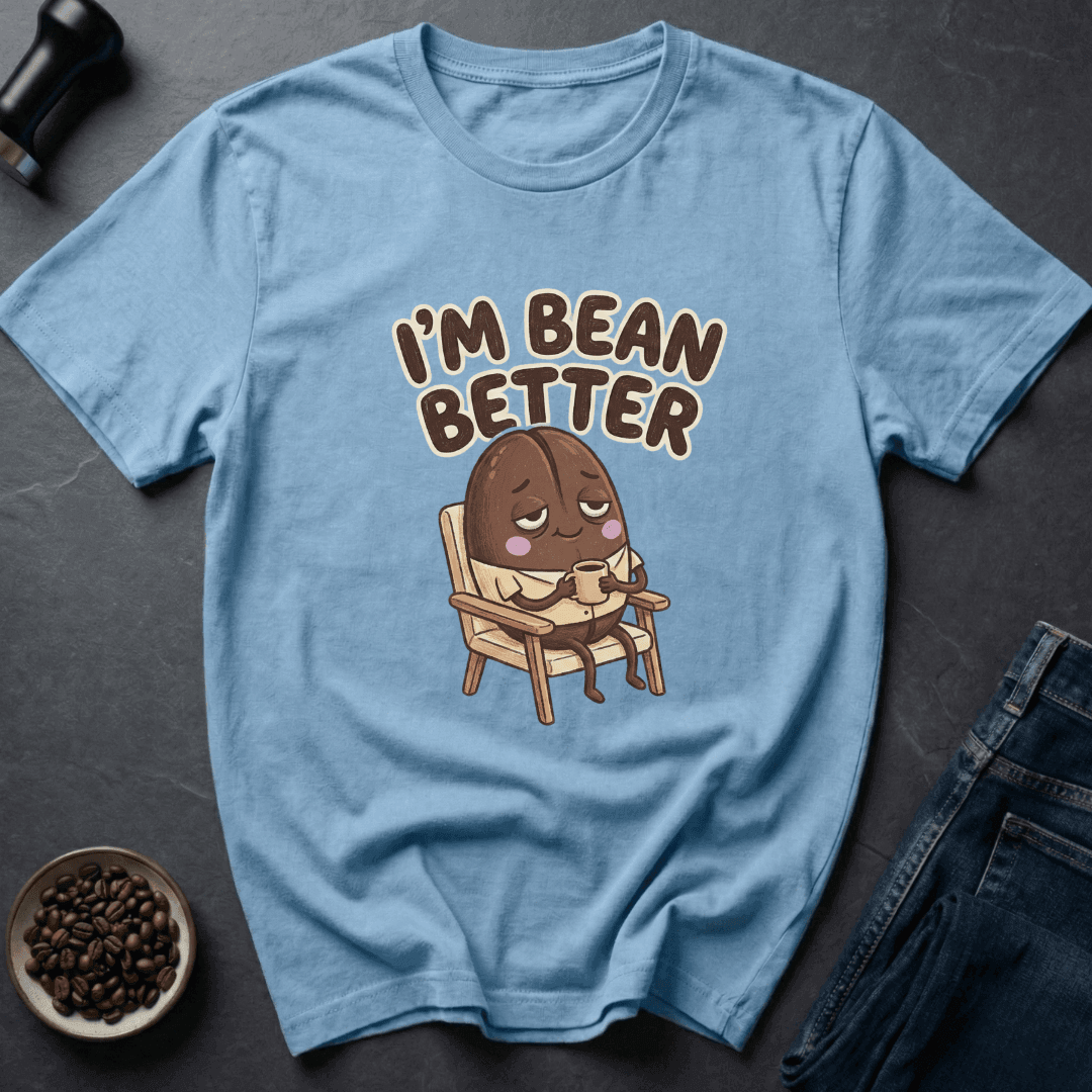 Coffee graphic Bean Better T-Shirt in White / S by Caffeine Dept