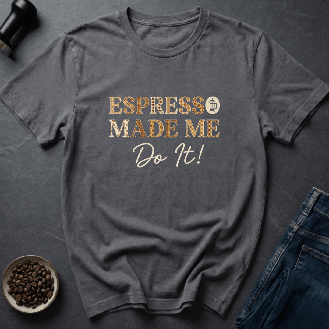 Coffee graphic Bean Blame T-Shirt in Charcoal / S by Caffeine Dept