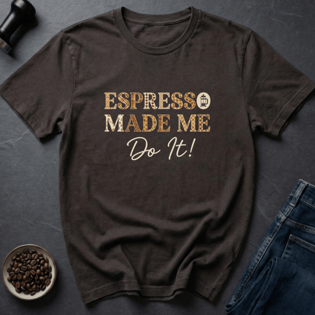 Coffee graphic Bean Blame T-Shirt in Dark Chocolate / S by Caffeine Dept