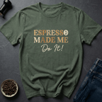 Coffee graphic Bean Blame T-Shirt in Military Green / S by Caffeine Dept