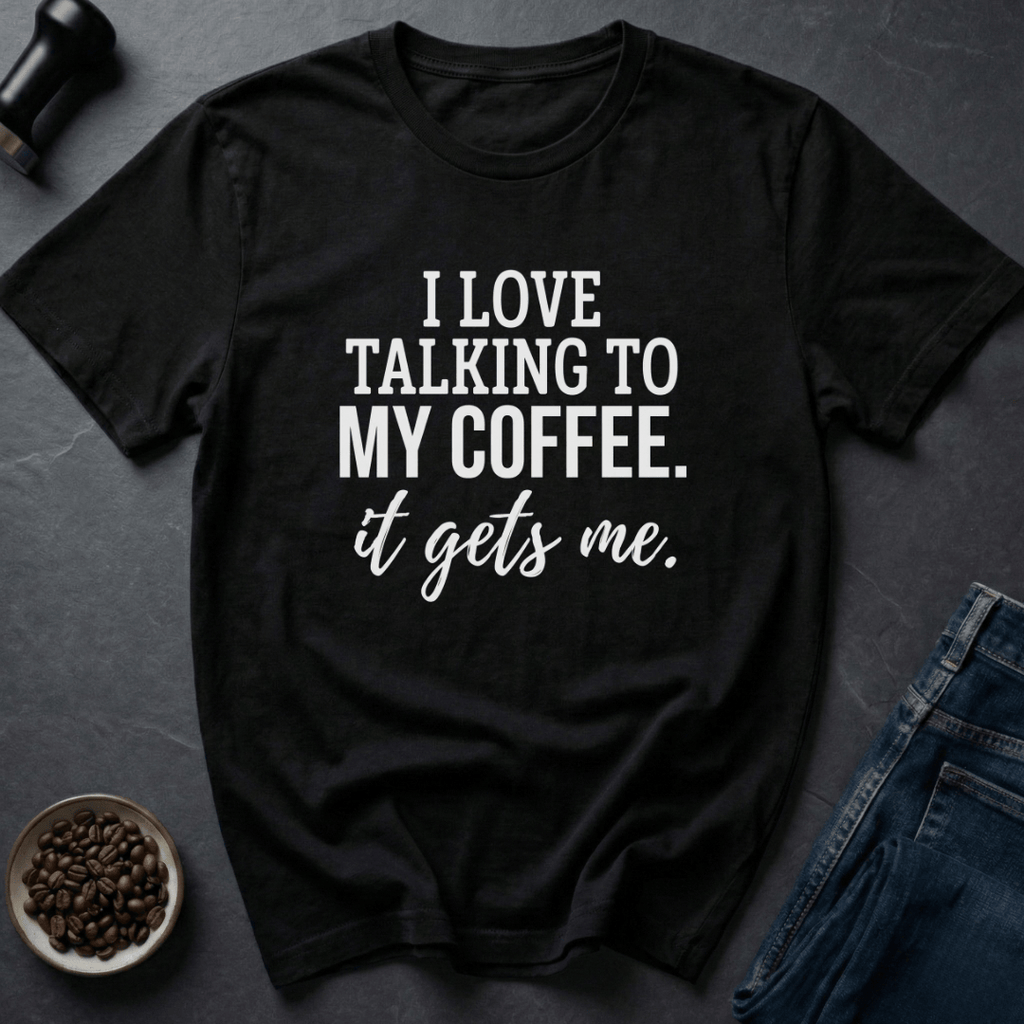 Coffee graphic Bean Therapist T-Shirt in Black / S by Caffeine Dept