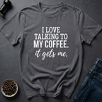Coffee graphic Bean Therapist T-Shirt in Charcoal / S by Caffeine Dept