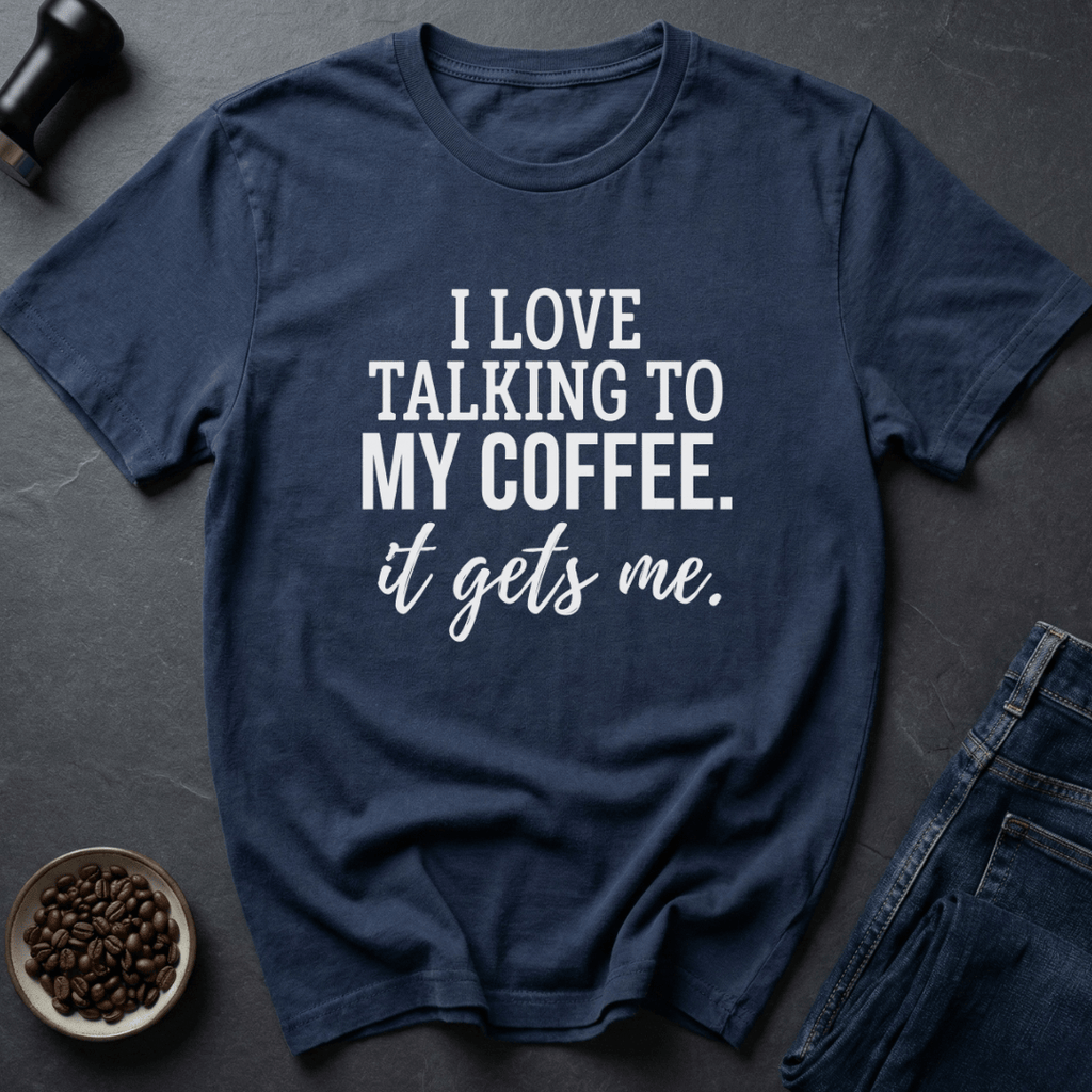 Coffee graphic Bean Therapist T-Shirt in Navy / S by Caffeine Dept
