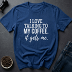 Coffee graphic Bean Therapist T-Shirt in Royal / S by Caffeine Dept