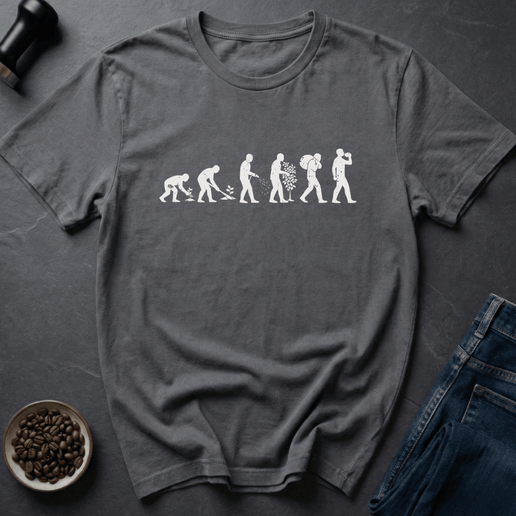 Coffee graphic Bean to Brew T-Shirt in Dark Chocolate / S by Caffeine Dept