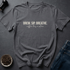 Coffee graphic Bean Wisdom T-Shirt in Charcoal / S by Caffeine Dept