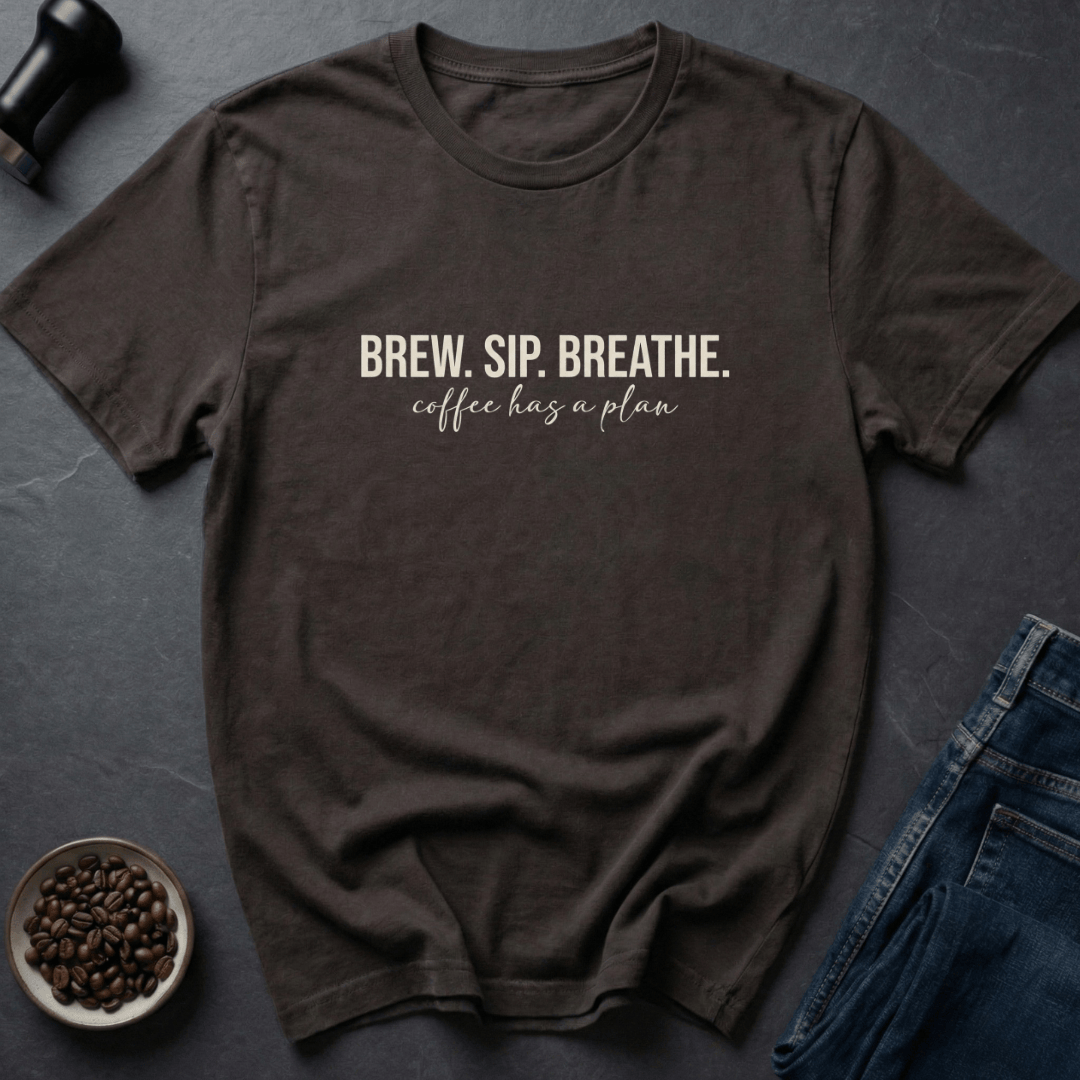Coffee graphic Bean Wisdom T-Shirt in Dark Chocolate / S by Caffeine Dept