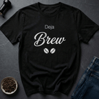 Coffee graphic Been Here Before T-Shirt in Black / S by Caffeine Dept