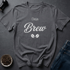 Coffee graphic Been Here Before T-Shirt in Charcoal / S by Caffeine Dept