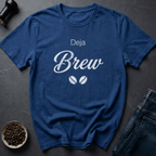 Coffee graphic Been Here Before T-Shirt in Royal / S by Caffeine Dept