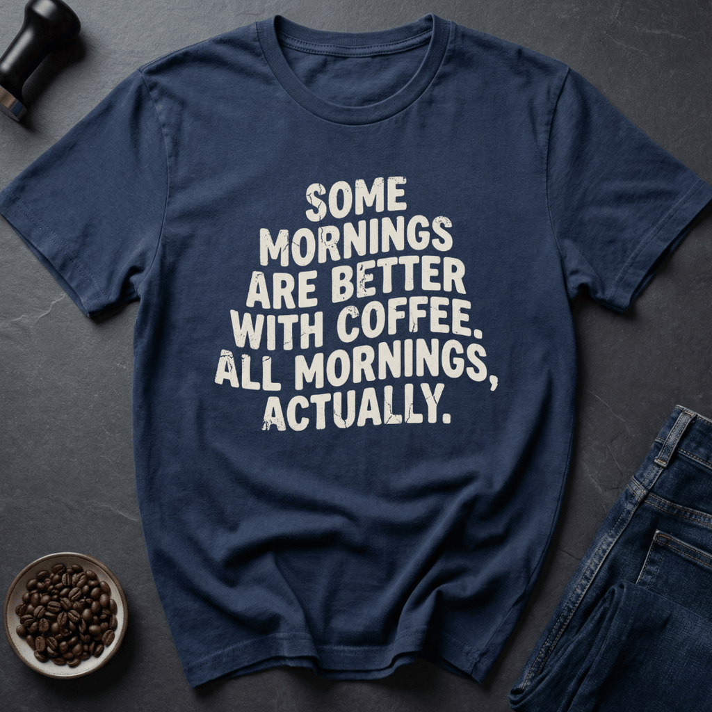 Coffee graphic Better With Coffee T-Shirt in Charcoal / S by Caffeine Dept