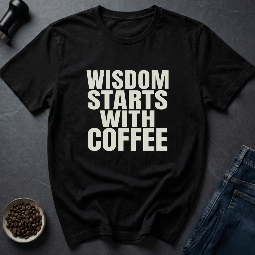 Coffee graphic Brain Fuel T-Shirt in Black / S by Caffeine Dept