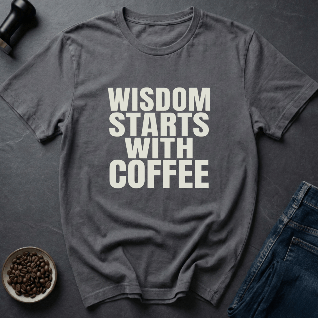 Coffee graphic Brain Fuel T-Shirt in Black / S by Caffeine Dept