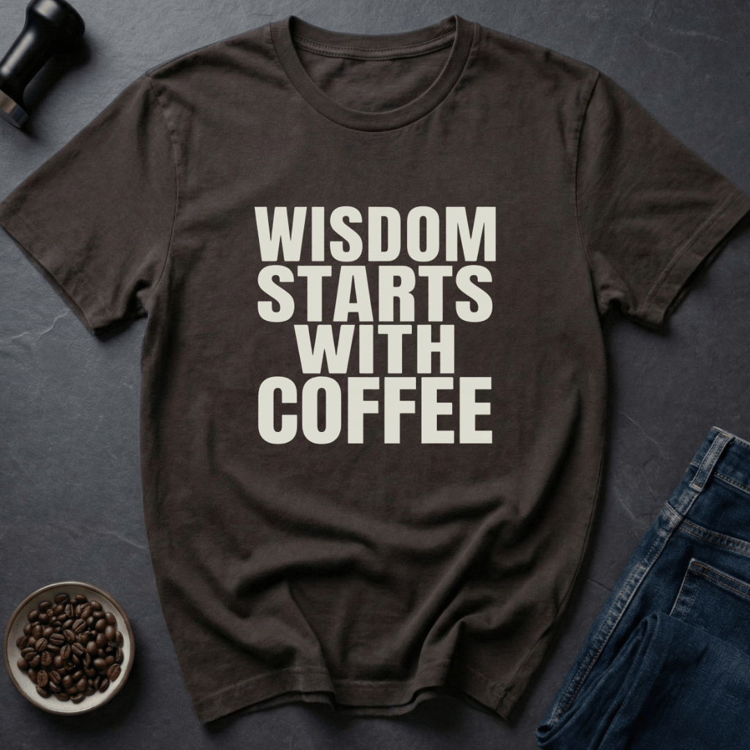 Coffee graphic Brain Fuel T-Shirt in Black / S by Caffeine Dept