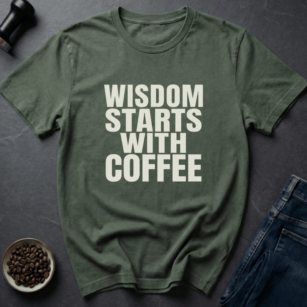 Coffee graphic Brain Fuel T-Shirt in Black / S by Caffeine Dept