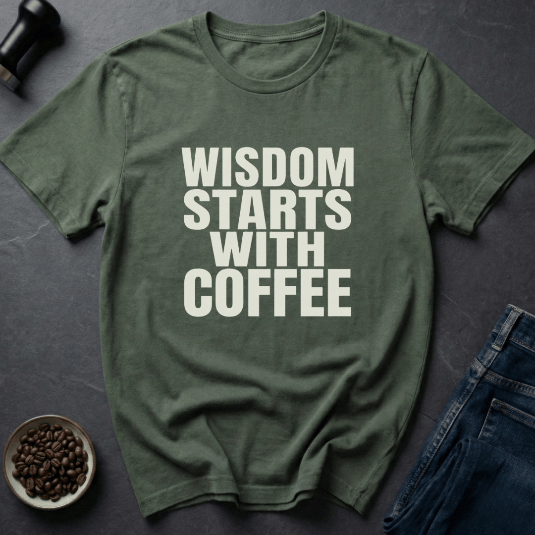 Coffee graphic Brain Fuel T-Shirt in Black / S by Caffeine Dept