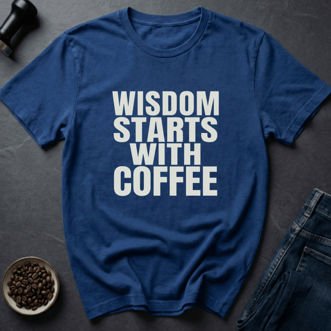 Coffee graphic Brain Fuel T-Shirt in Black / S by Caffeine Dept