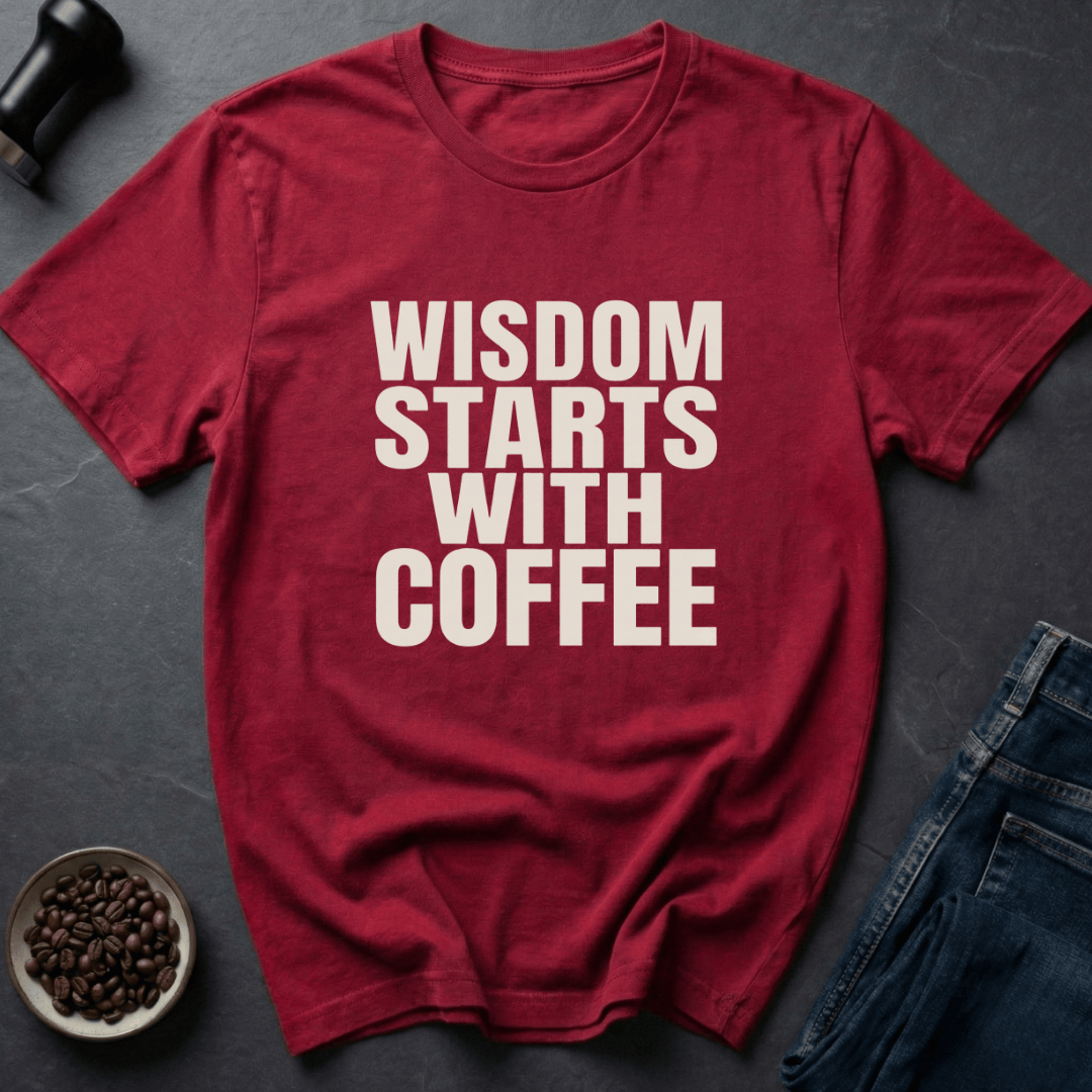 Coffee graphic Brain Fuel T-Shirt in Black / S by Caffeine Dept