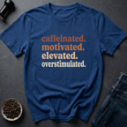 Coffee graphic Brain Static T-Shirt in Royal / S by Caffeine Dept