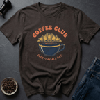 Coffee graphic Breakfast Club T-Shirt in Navy / S by Caffeine Dept
