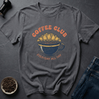 Coffee graphic Breakfast Club T-Shirt in Navy / S by Caffeine Dept
