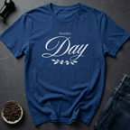 Coffee graphic Brew Beautiful T-Shirt in Royal / S by Caffeine Dept