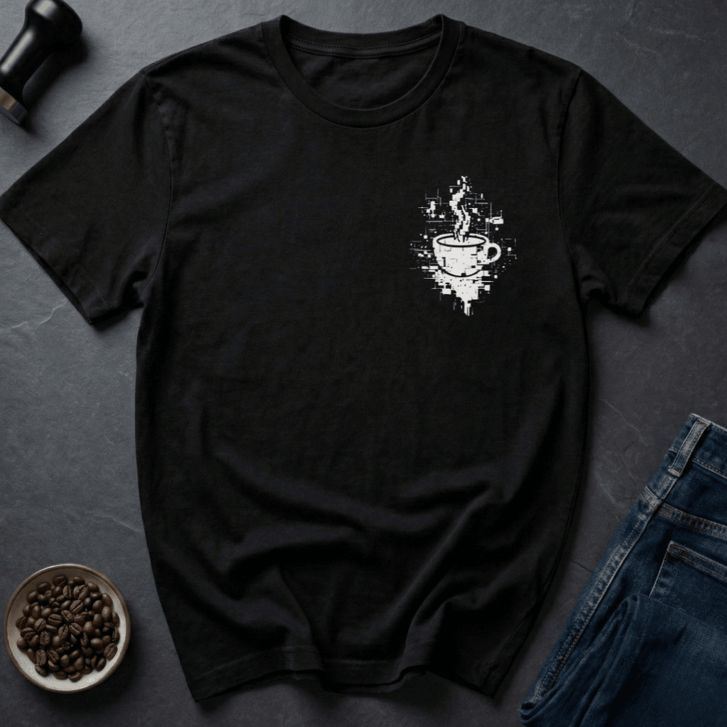 Coffee graphic Brew.exe T-Shirt in Ice Grey / S by Caffeine Dept