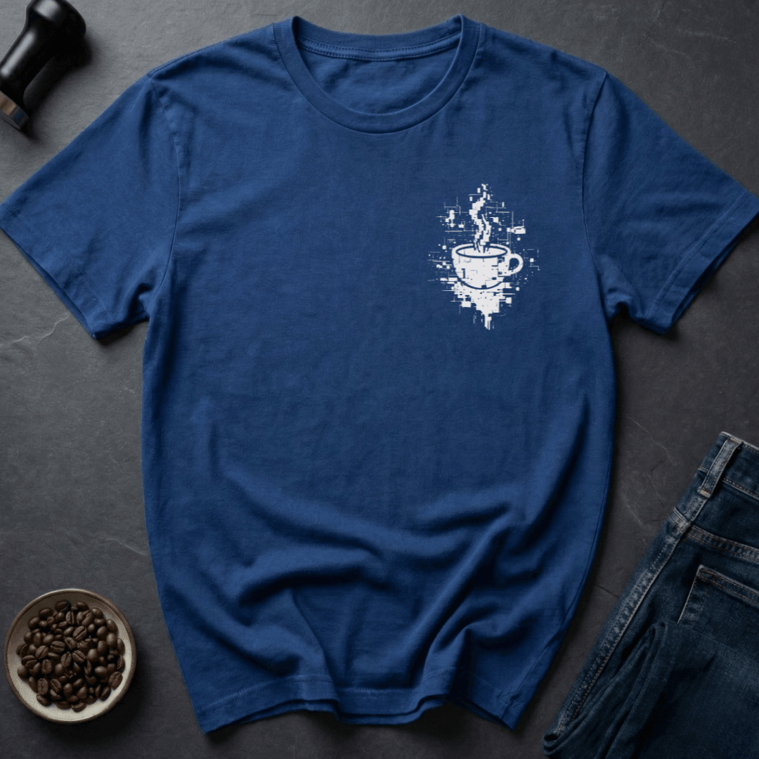 Coffee graphic Brew.exe T-Shirt in Ice Grey / S by Caffeine Dept
