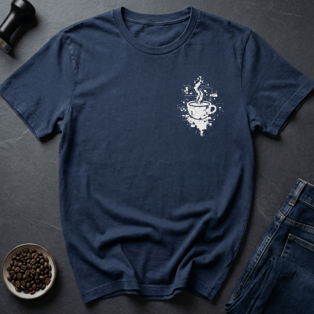 Coffee graphic Brew.exe T-Shirt in Ice Grey / S by Caffeine Dept