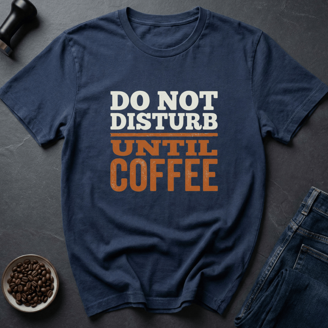Coffee graphic Brew First T-Shirt in Charcoal / S by Caffeine Dept
