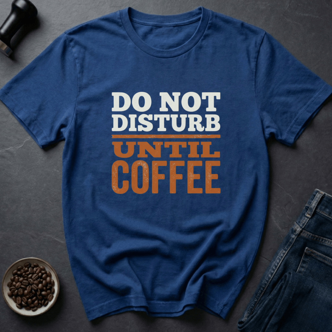 Coffee graphic Brew First T-Shirt in Charcoal / S by Caffeine Dept
