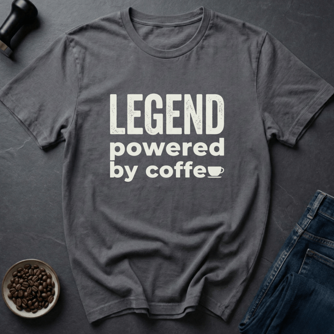 Coffee graphic Brew Legend T-Shirt in Navy / S by Caffeine Dept