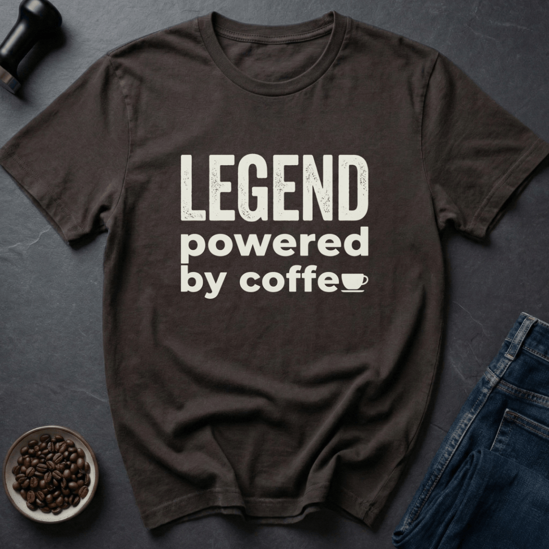 Coffee graphic Brew Legend T-Shirt in Navy / S by Caffeine Dept