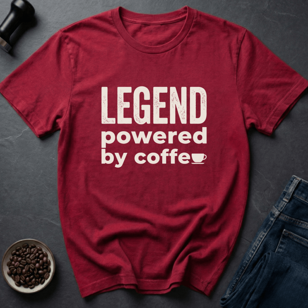 Coffee graphic Brew Legend T-Shirt in Navy / S by Caffeine Dept