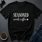 Coffee graphic Brew Veteran T-Shirt in Military Green / S by Caffeine Dept