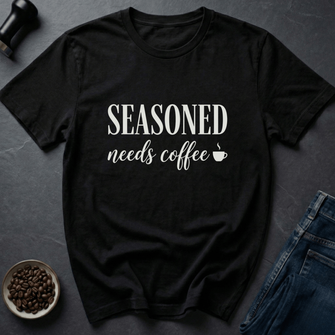 Coffee graphic Brew Veteran T-Shirt in Military Green / S by Caffeine Dept