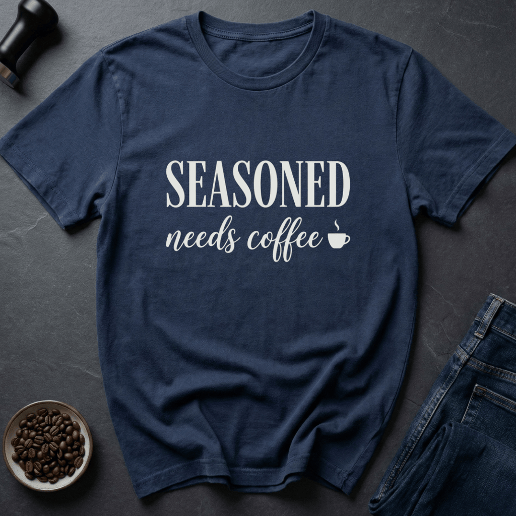 Coffee graphic Brew Veteran T-Shirt in Military Green / S by Caffeine Dept