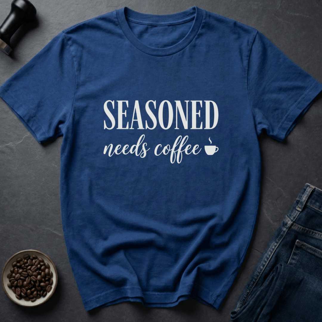 Coffee graphic Brew Veteran T-Shirt in Military Green / S by Caffeine Dept