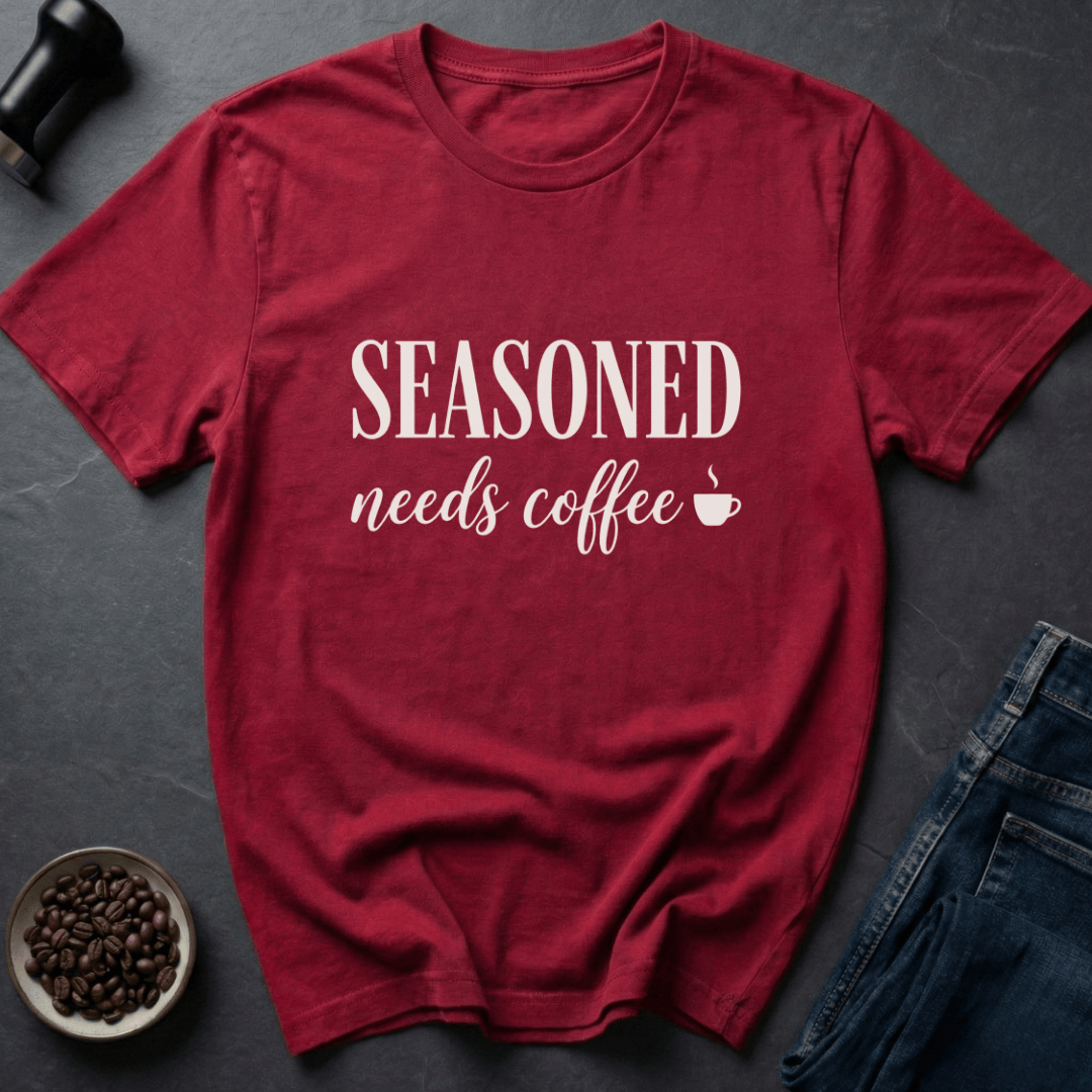 Coffee graphic Brew Veteran T-Shirt in Military Green / S by Caffeine Dept